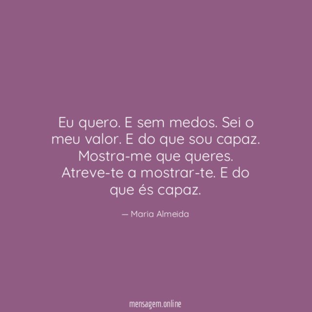 Eu quero