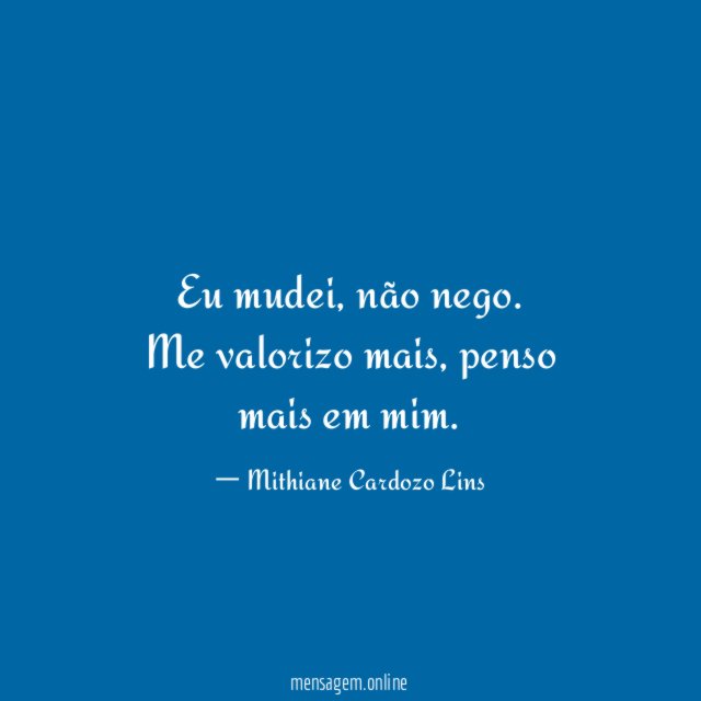 Eu mudei