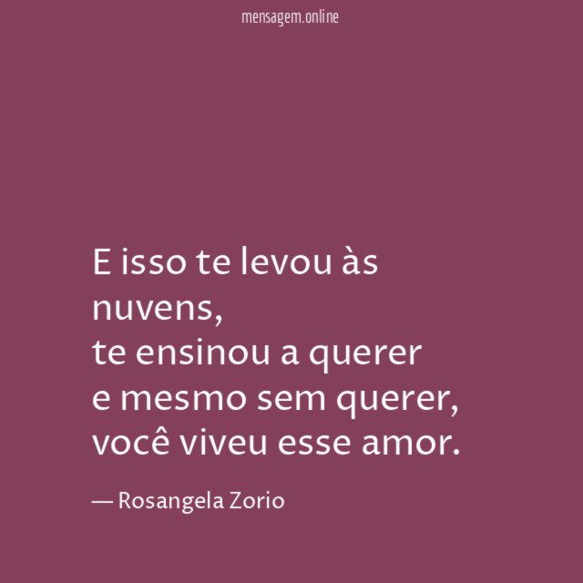 E isso te levou às nuvens