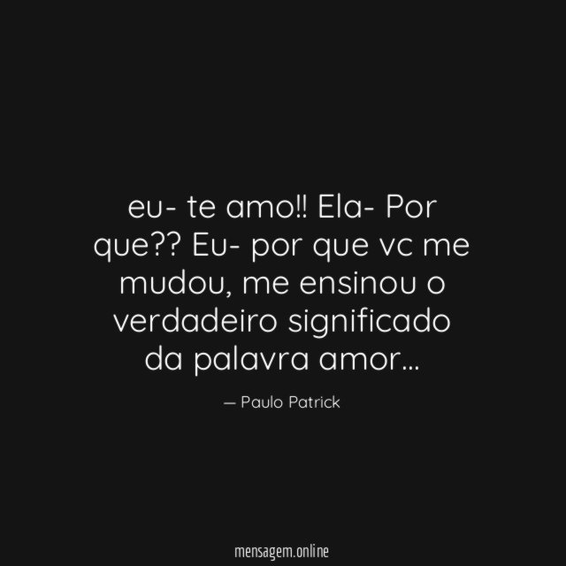 eu- te amo