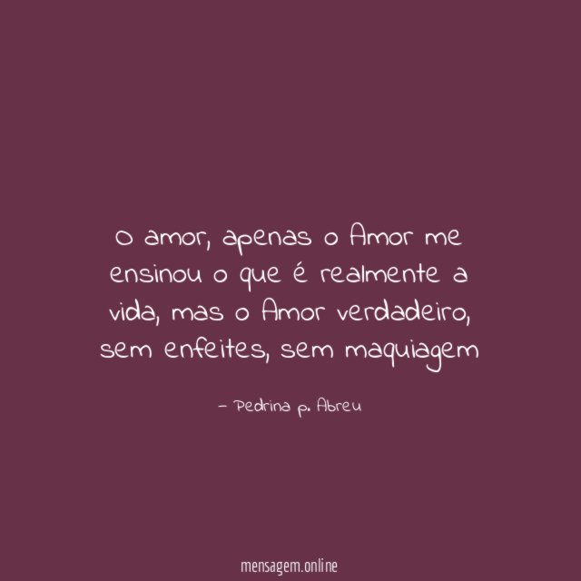 O amor