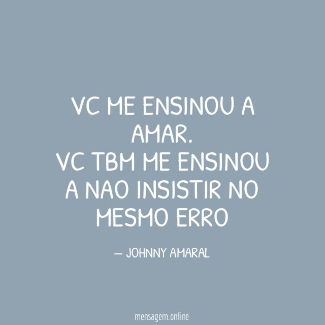 VC ME ENSINOU A AMAR