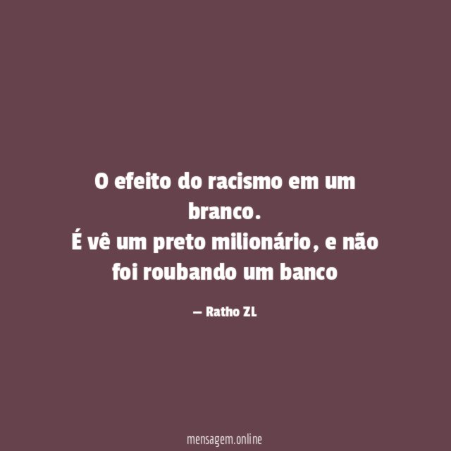 O efeito do racismo em um branco