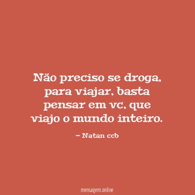 Não preciso se droga