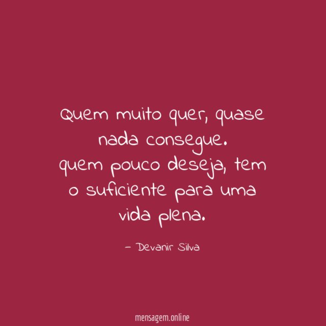Quem muito quer