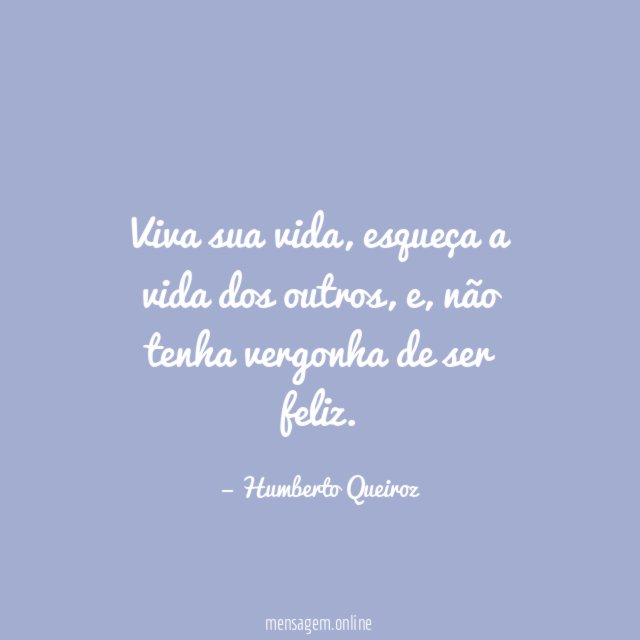 Viva sua vida