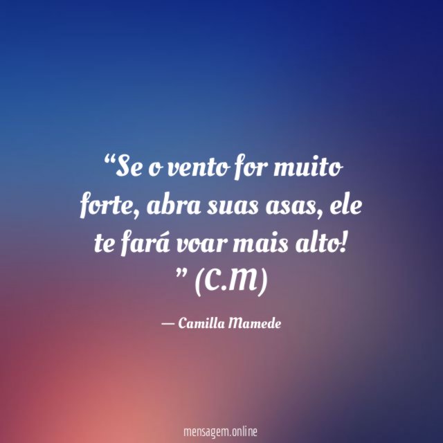 Se o vento for muito forte
