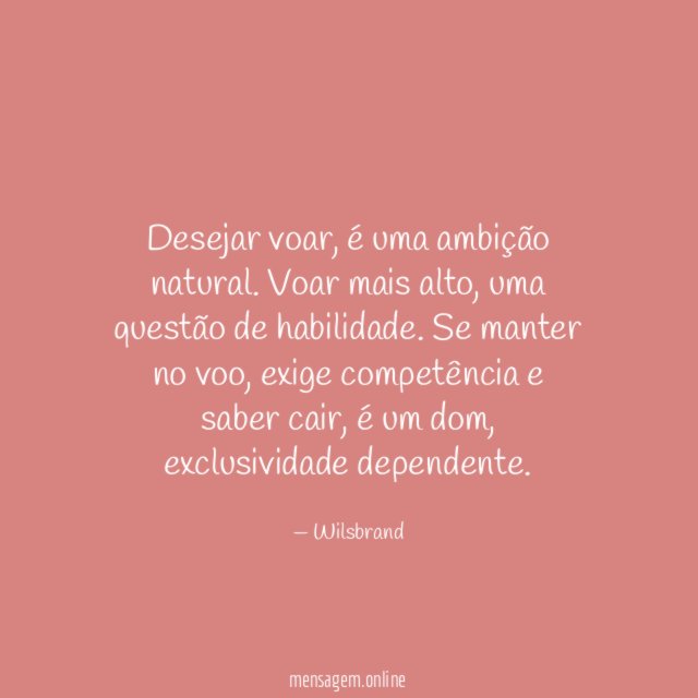 Desejar voar