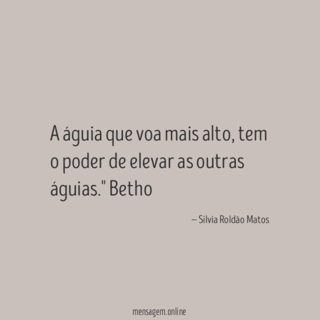 A águia que voa mais alto