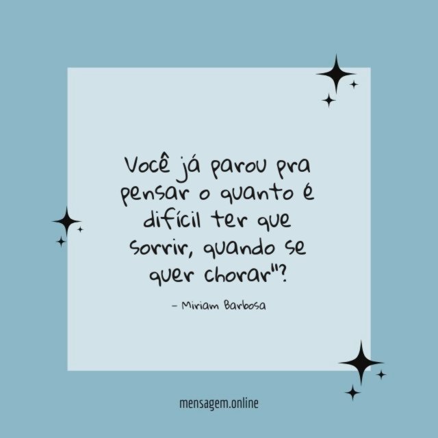 Você já parou pra pensar o quanto é difícil ter que sorrir