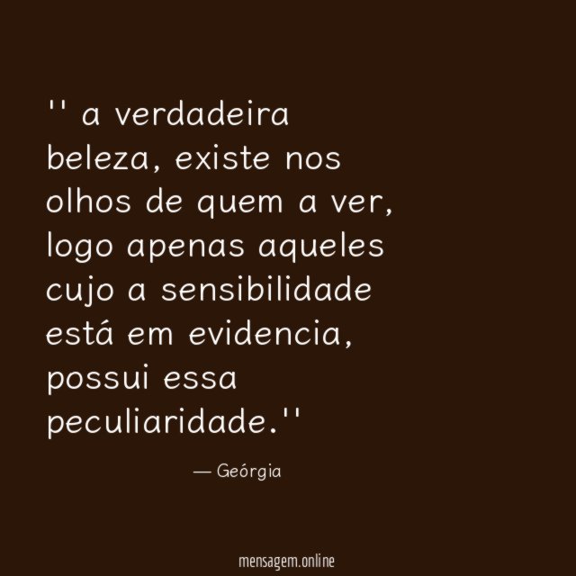 ' a verdadeira beleza