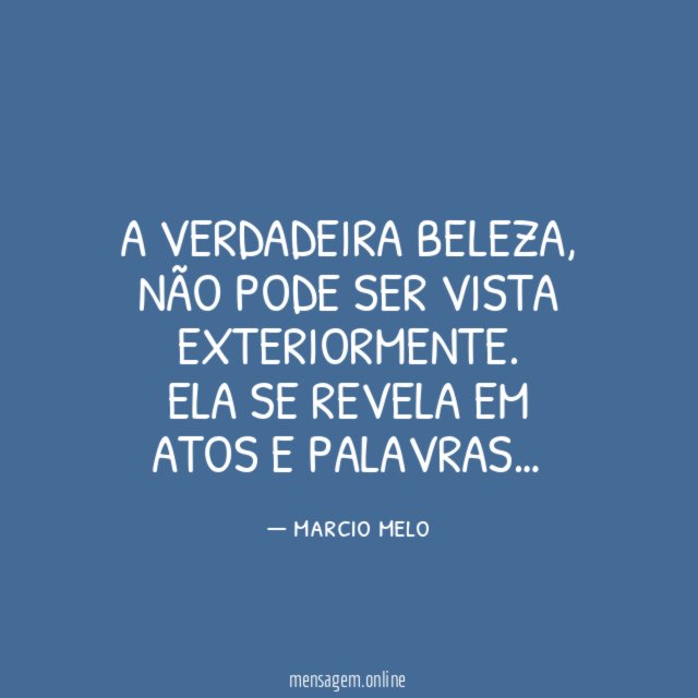 A verdadeira beleza