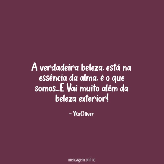A verdadeira beleza