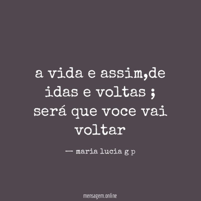 a vida e assim