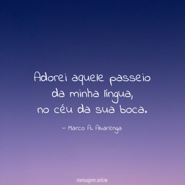 Adorei aquele passeio da minha língua