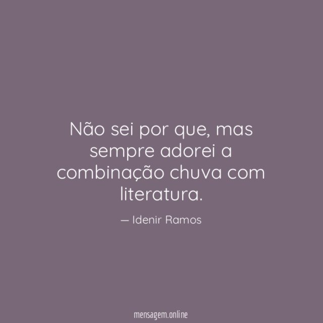 Não sei por que