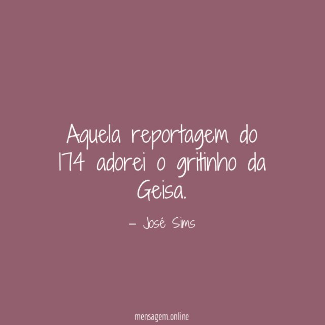 Aquela reportagem do 174 adorei o gritinho da Geisa