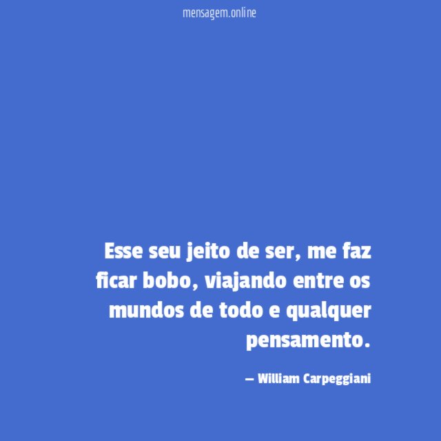 Esse seu jeito de ser