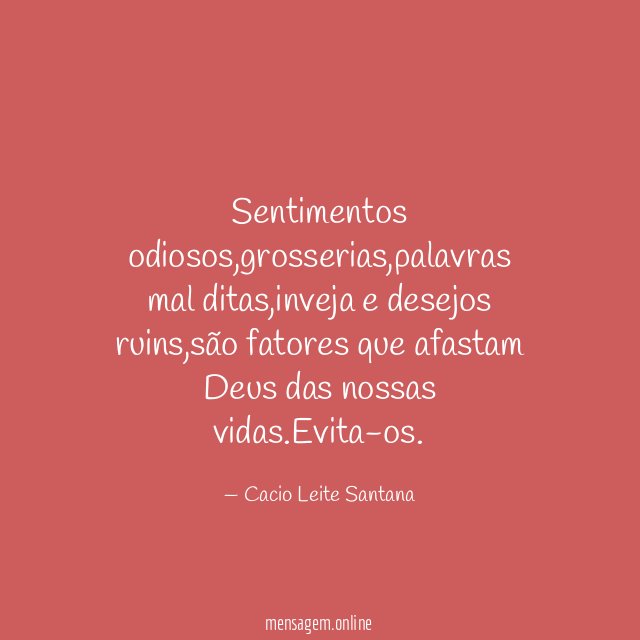Sentimentos odiosos