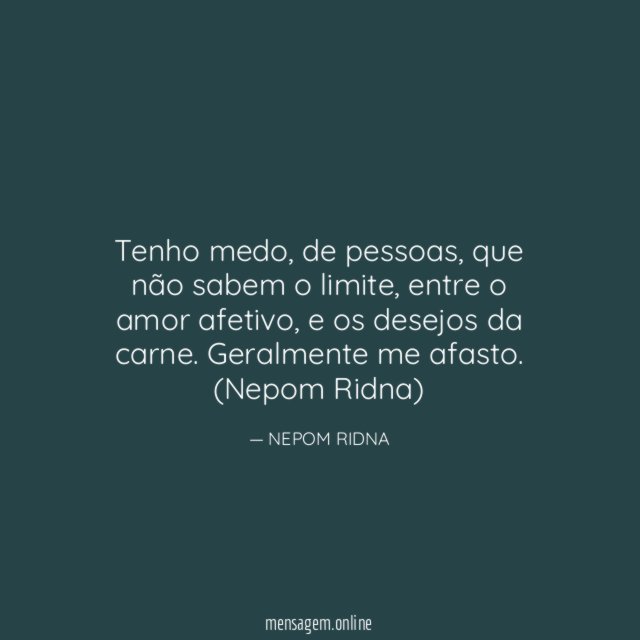 Tenho medo