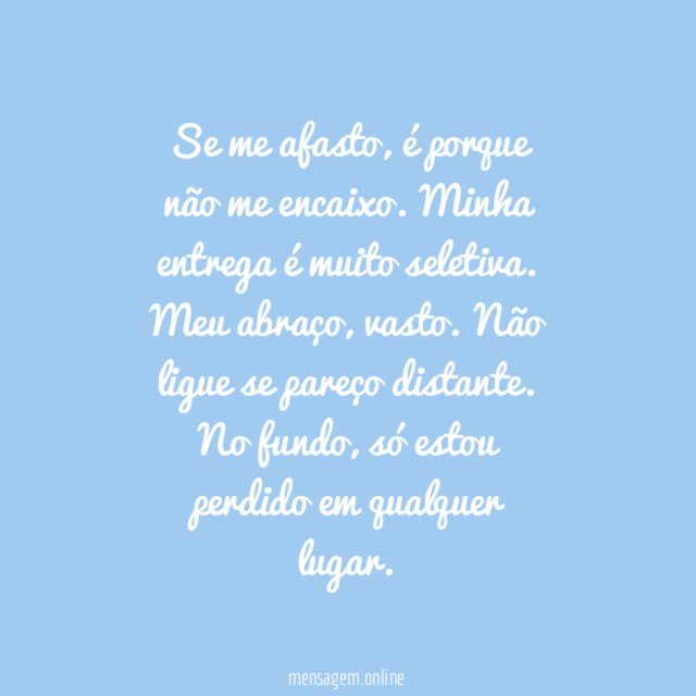Se me afasto