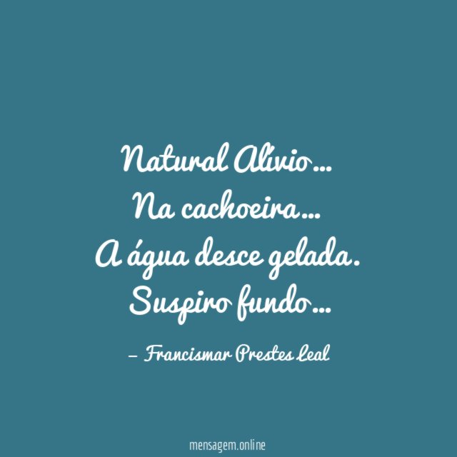 Natural Alívio…