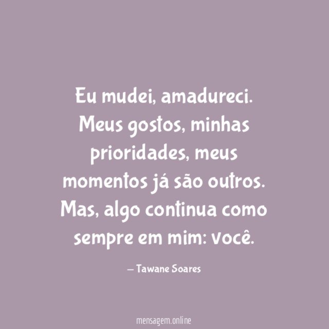 Eu mudei