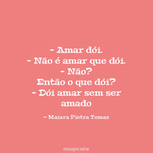 Amar dói