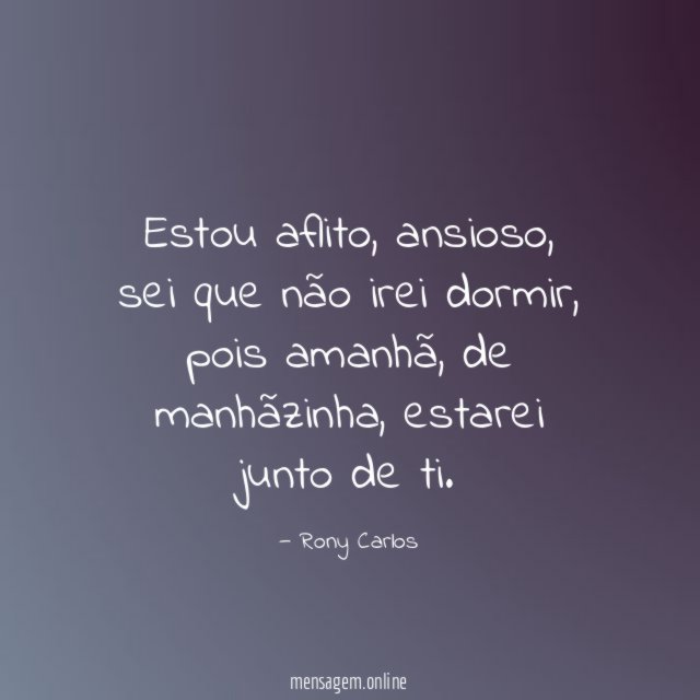 Estou aflito