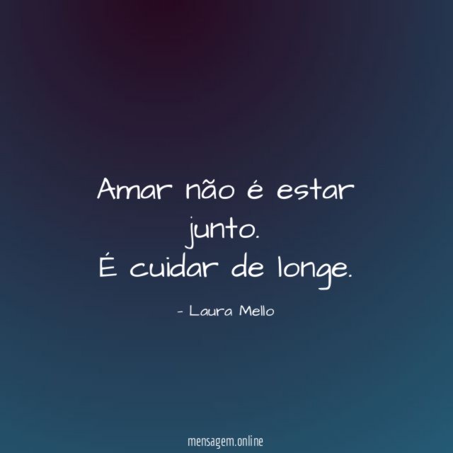 Amar não é estar junto