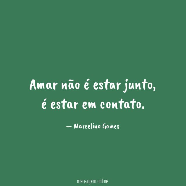 Amar não é estar junto