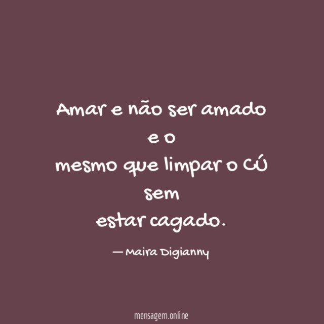Amar e não ser amado e o mesmo que