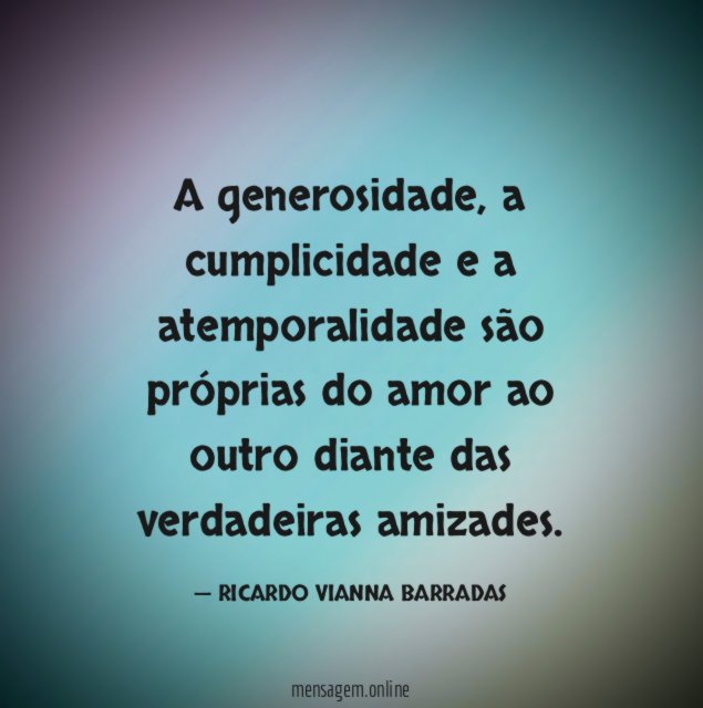 A generosidade