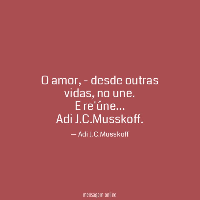O amor