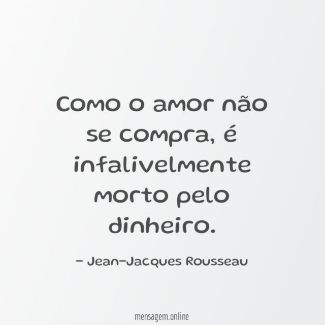 Como o amor não se compra