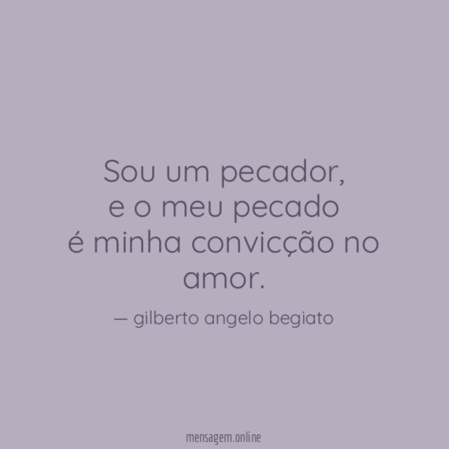 Sou um pecador