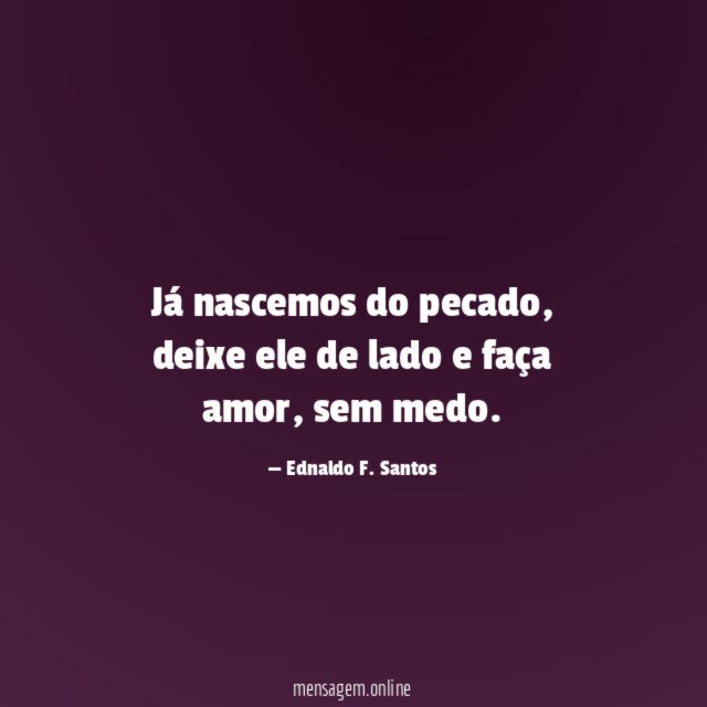 Já nascemos do pecado