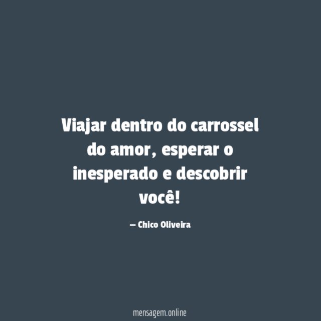 Viajar dentro do carrossel do amor