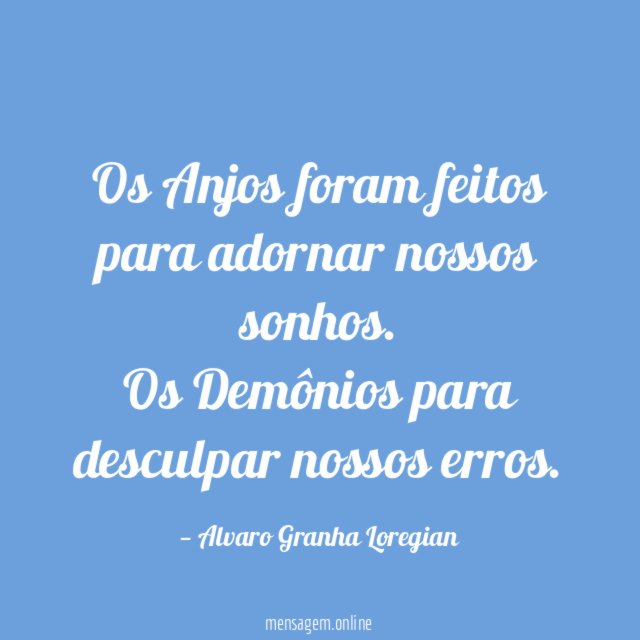 Os Anjos foram feitos para adornar nossos sonhos
