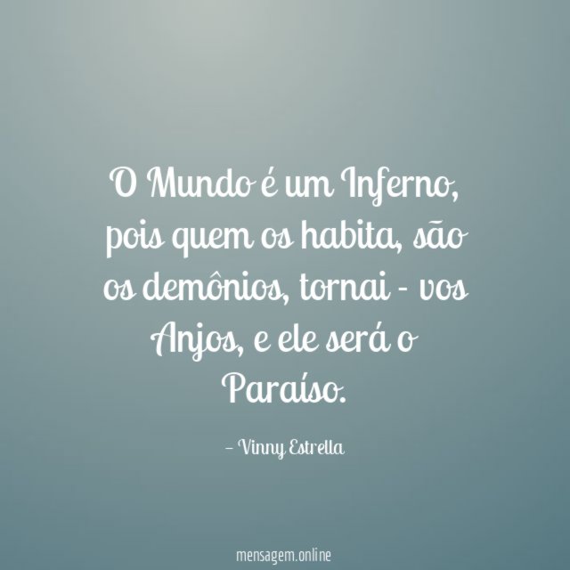 O Mundo é um Inferno