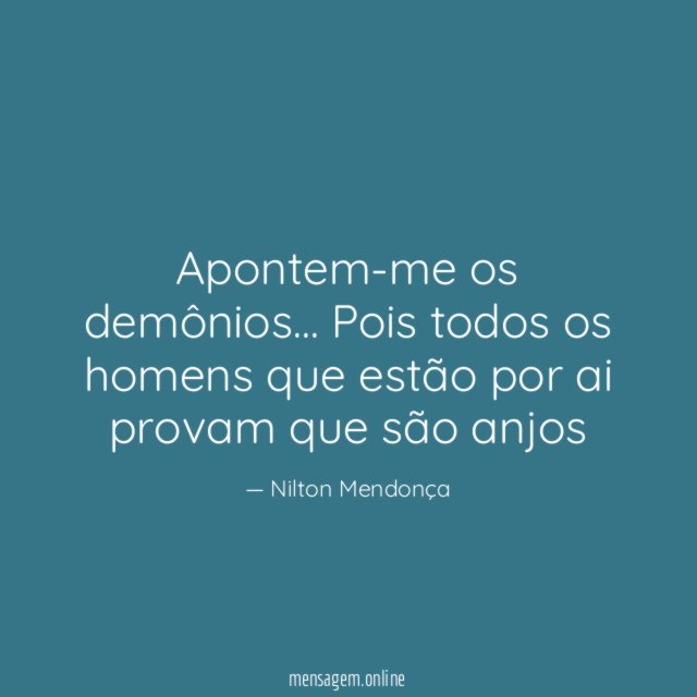 Apontem-me os demônios