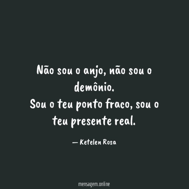 Não sou o anjo