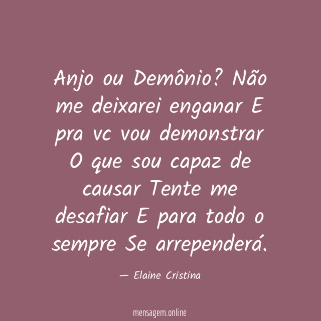 Anjo ou Demônio
