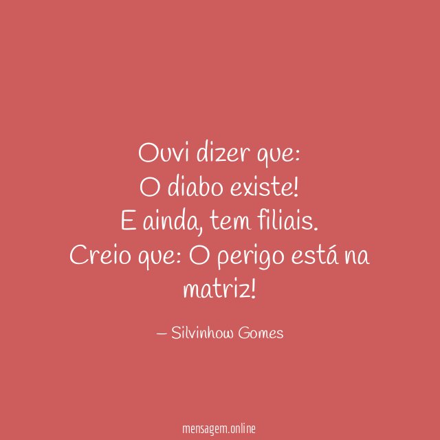 ouvi dizer que