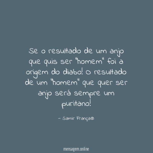 Se o resultado de um anjo que quis