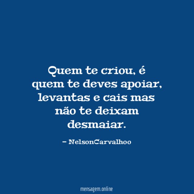 Quem te criou