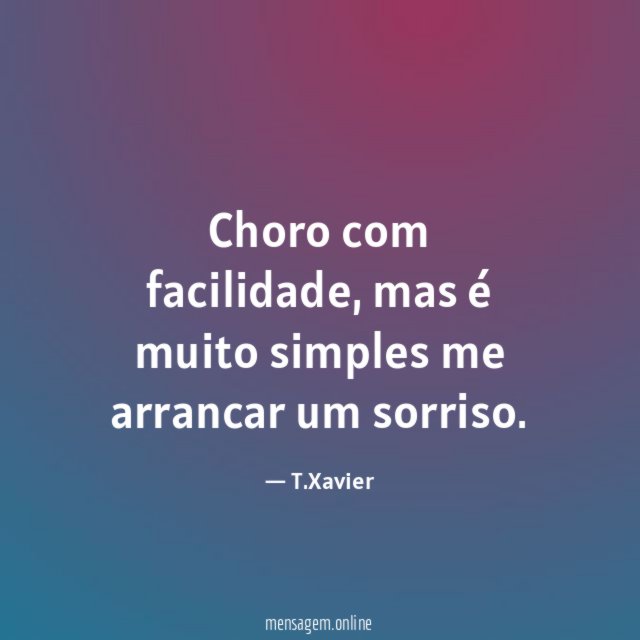 Choro com facilidade