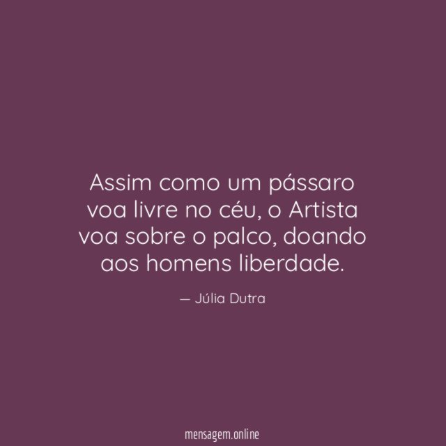 Assim como um pássaro voa livre no céu