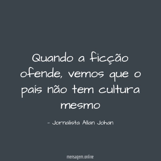 Quando a ficção ofende