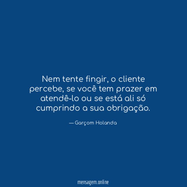 Nem tente fingir